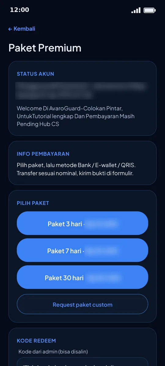 Paket Premium